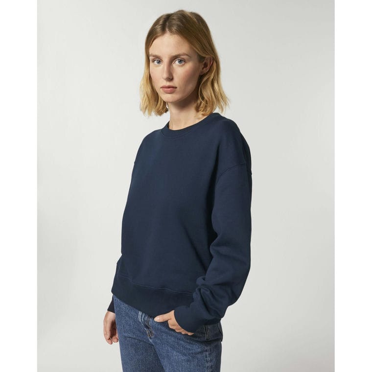 Bluză cu guler rotund Unisex Radder French Navy S