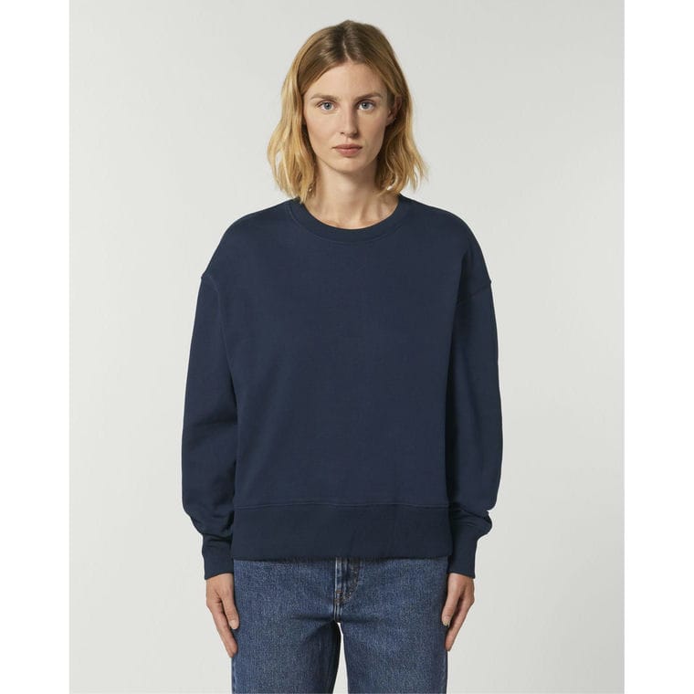 Bluză cu guler rotund Unisex Radder French Navy S