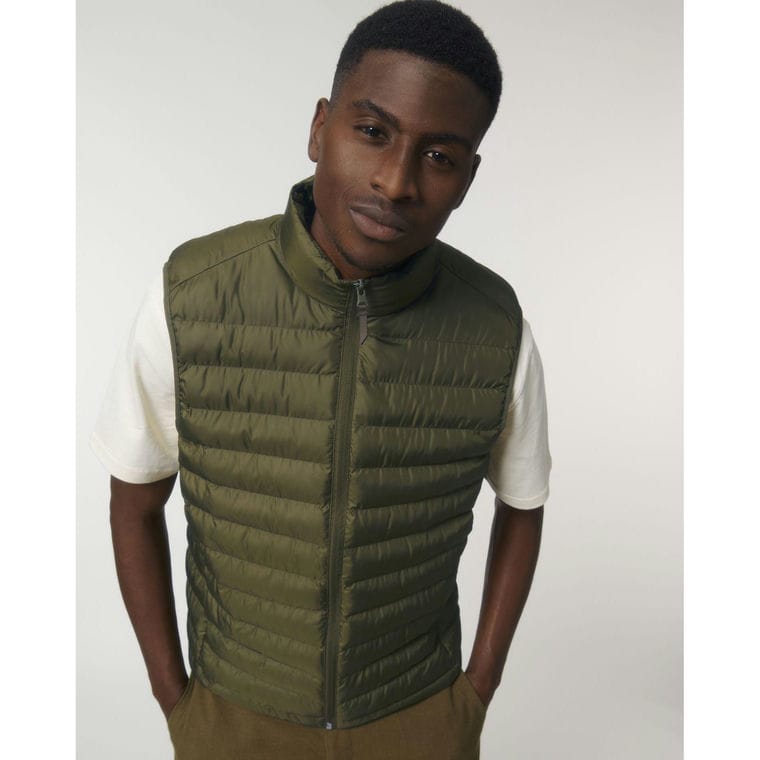 Vestă căptușită pentru bărbați Stanley Climber British Khaki S