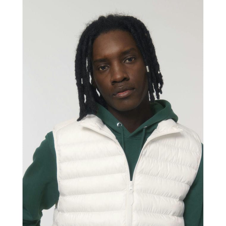 Vestă căptușită pentru bărbați Stanley Climber Off White XL