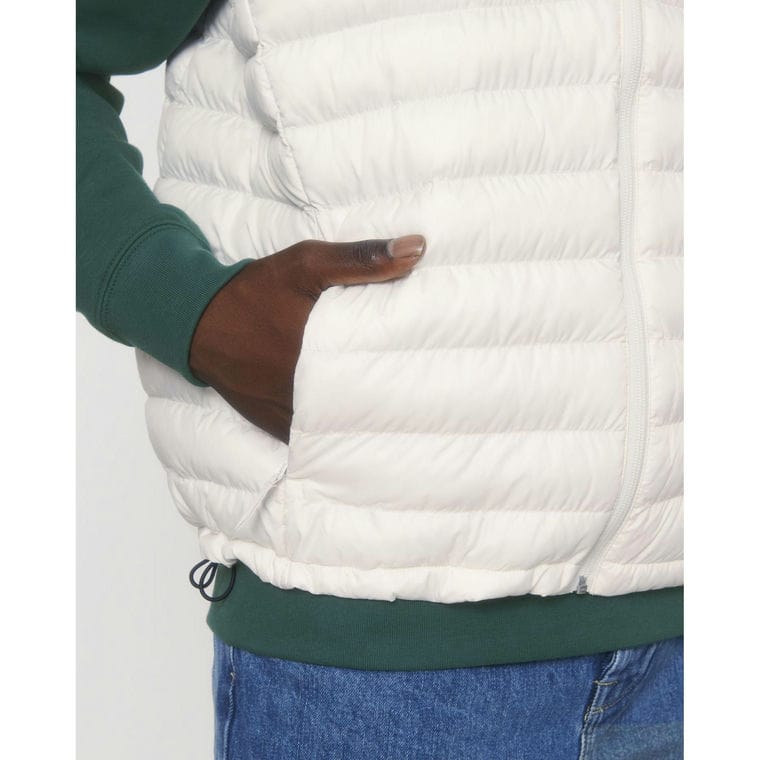 Vestă căptușită pentru bărbați Stanley Climber Off White XL