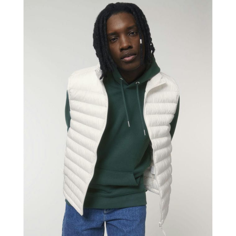 Vestă căptușită pentru bărbați Stanley Climber Off White XL