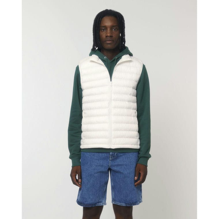 Vestă căptușită pentru bărbați Stanley Climber Off White XL