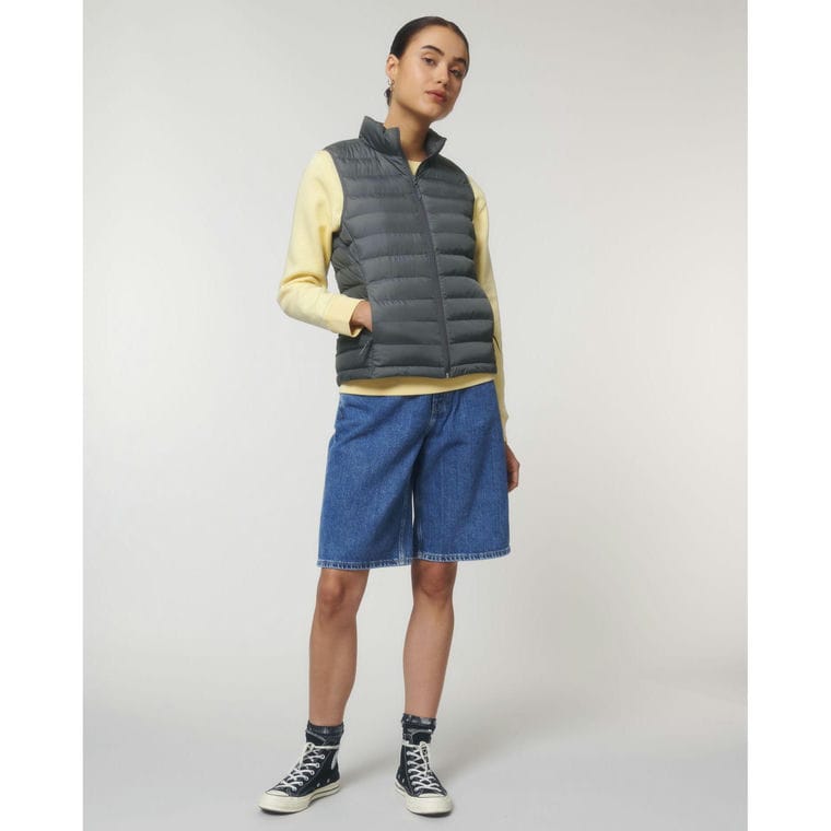 Vestă căptușită pentru femei Stella Climber Deep Metal XL