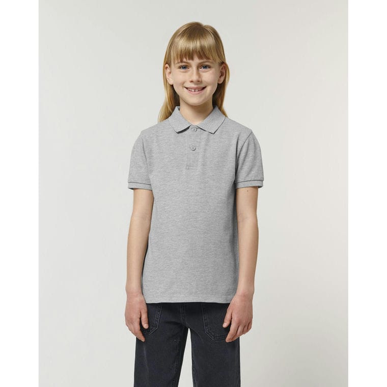 Tricou pentru copii Polo Mini Sprinter Heather Grey 12 - 14 ani
