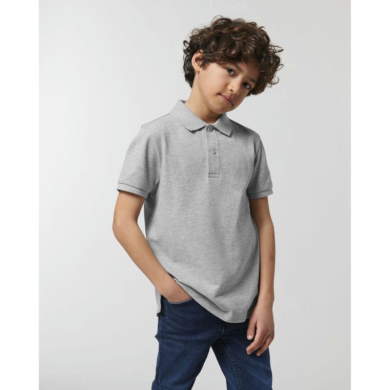 Tricou pentru copii Polo Mini Sprinter Heather Grey 12 - 14 ani