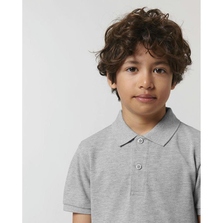 Tricou pentru copii Polo Mini Sprinter Heather Grey 12 - 14 ani