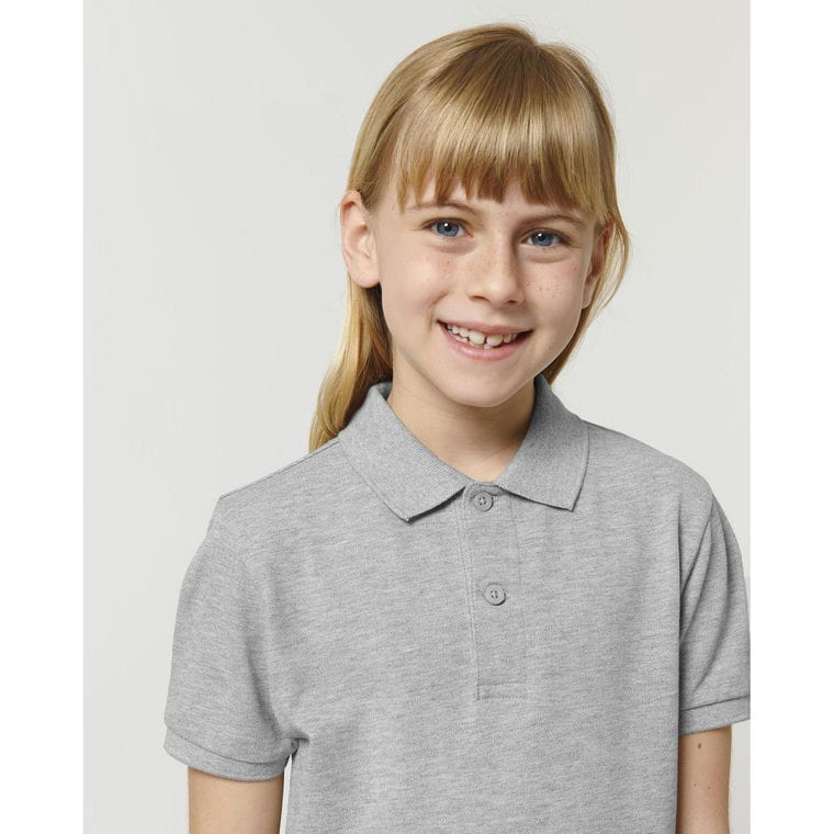 Tricou pentru copii Polo Mini Sprinter Heather Grey 12 - 14 ani