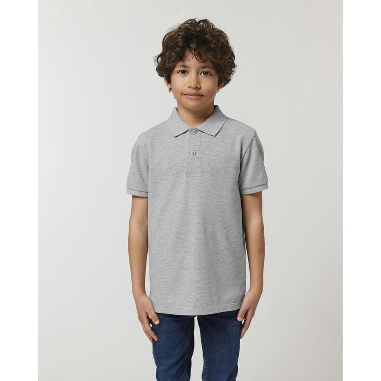 Tricou pentru copii Polo Mini Sprinter Heather Grey 12 - 14 ani