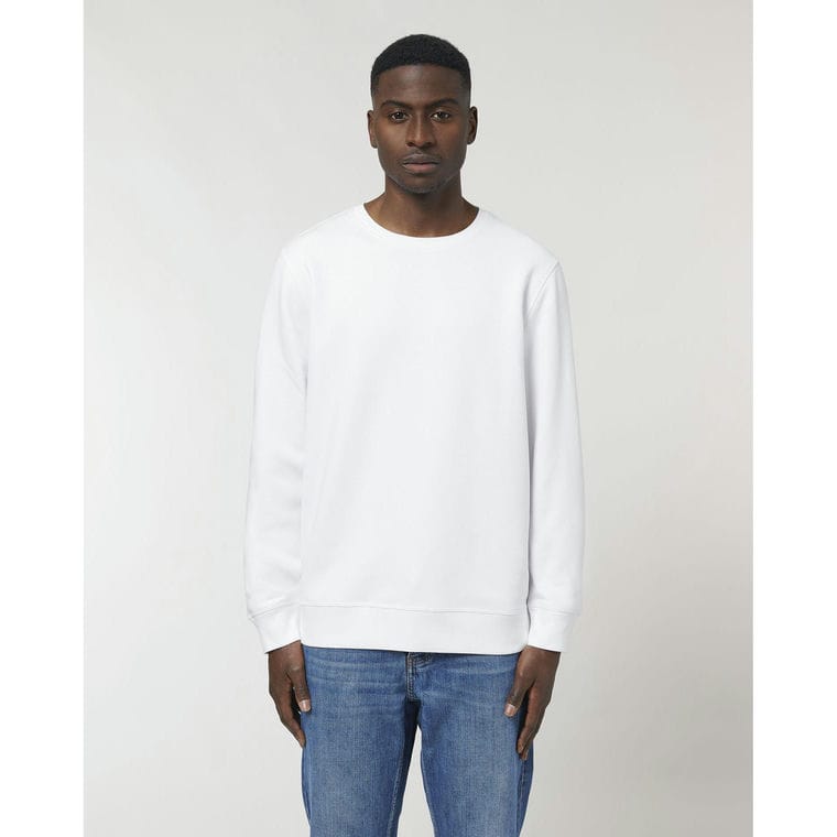 Bluză cu guler rotund Unisex Roller White XXL