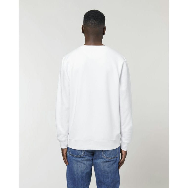 Bluză cu guler rotund Unisex Roller White XXL