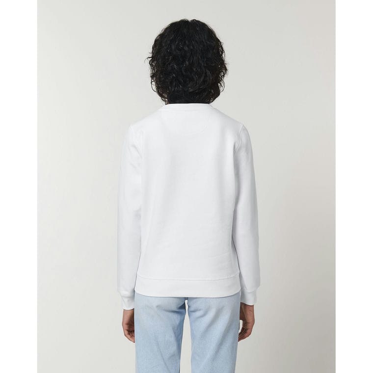 Bluză cu guler rotund Unisex Roller White XXL