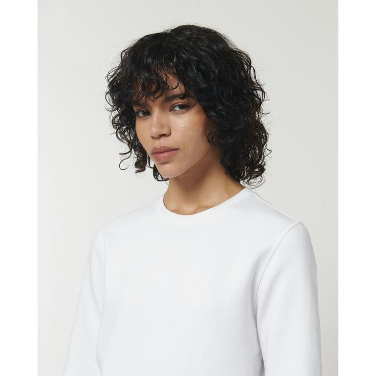 Bluză cu guler rotund Unisex Roller White XXL