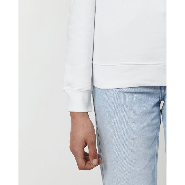 Bluză cu guler rotund Unisex Roller White XXL