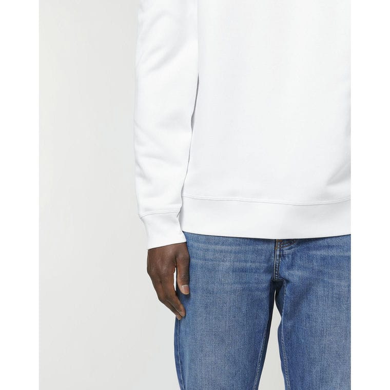 Bluză cu guler rotund Unisex Roller White XXL