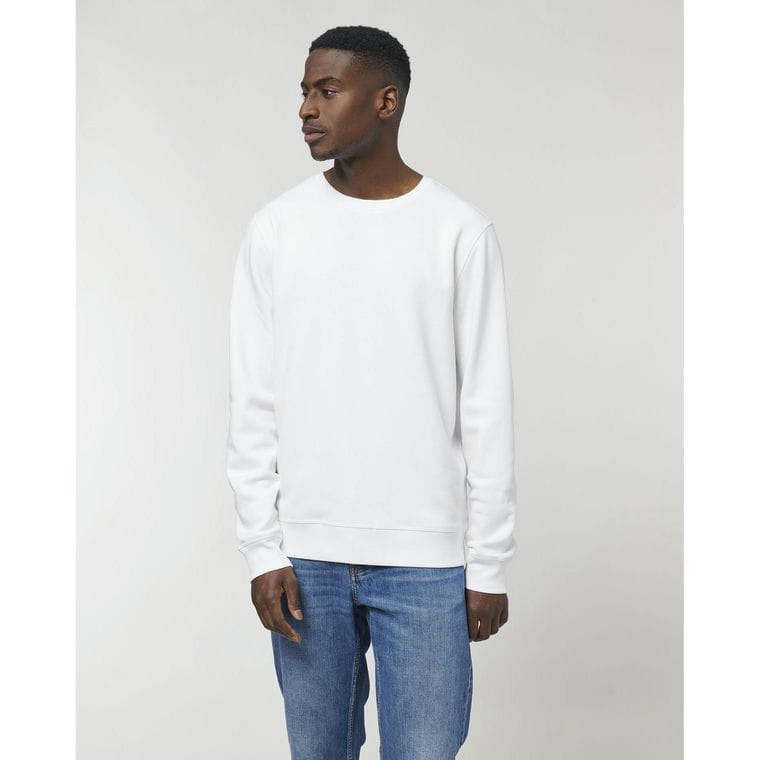 Bluză cu guler rotund Unisex Roller White XXL