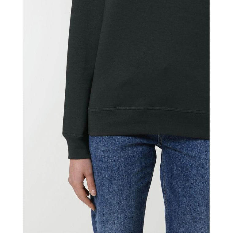 Bluză cu guler rotund Unisex Roller Black L