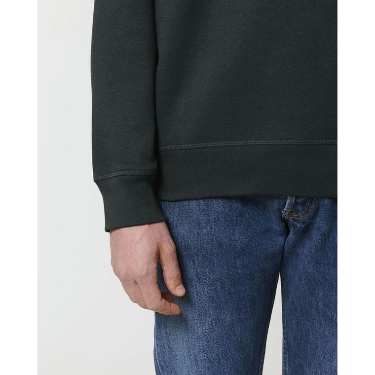 Bluză cu guler rotund Unisex Roller Black L