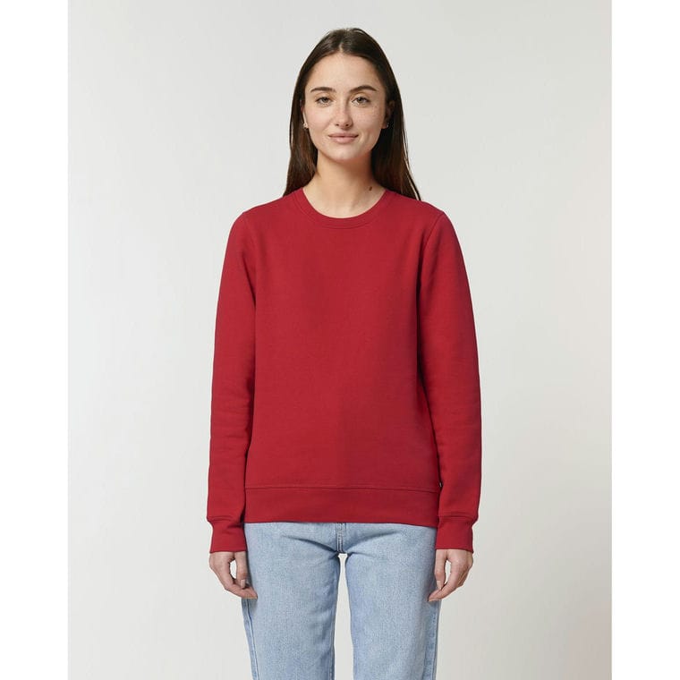 Bluză cu guler rotund Unisex Roller Red XXL