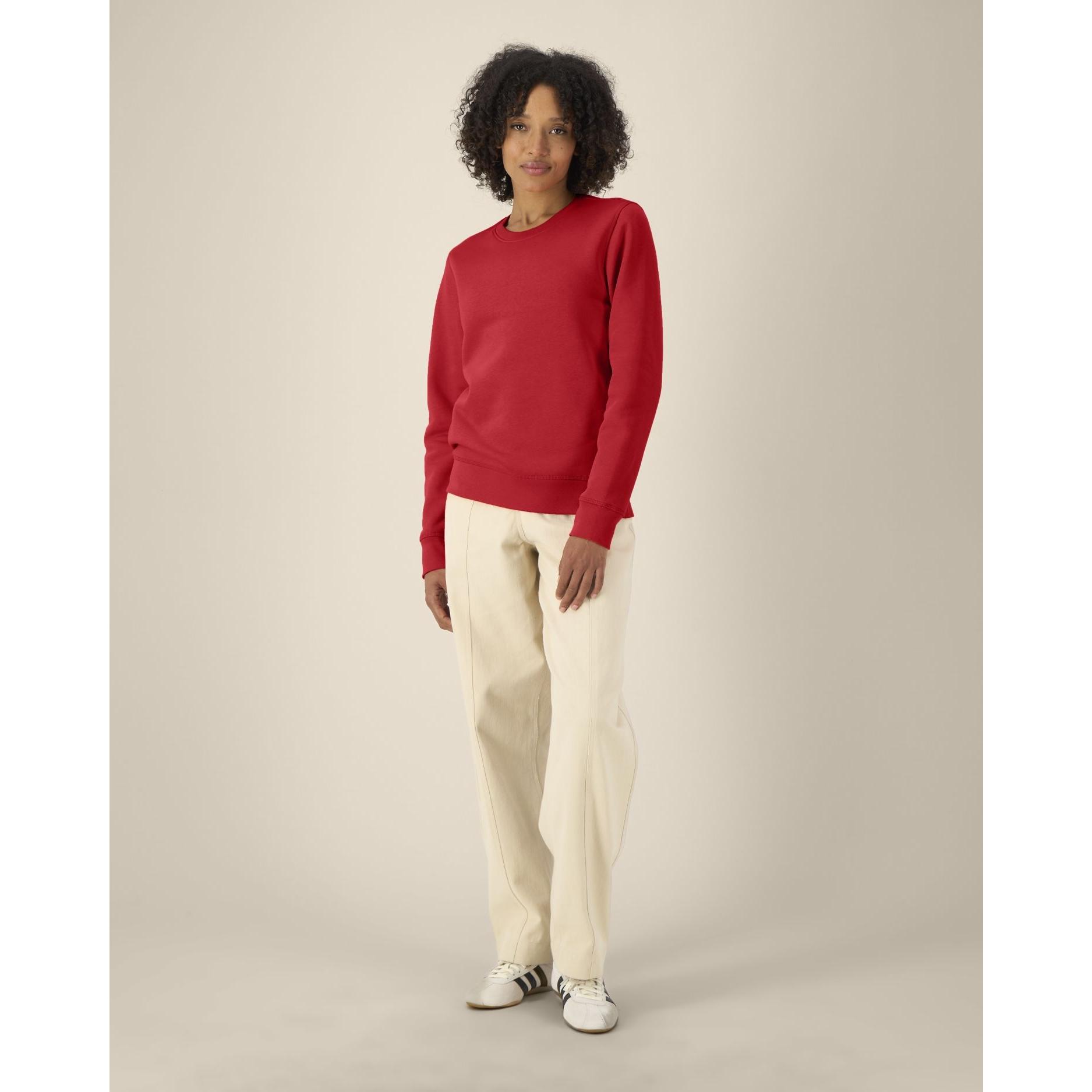 Bluză cu guler rotund Unisex Roller Red 2XS