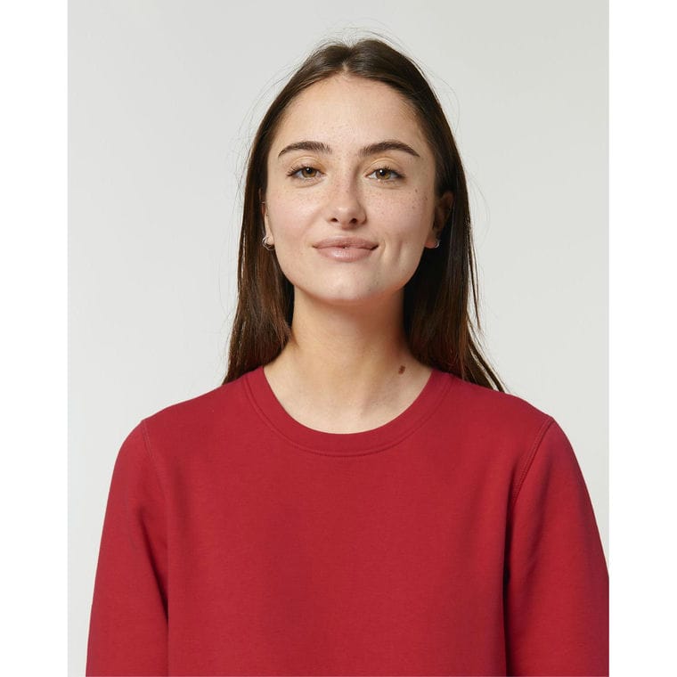 Bluză cu guler rotund Unisex Roller Red XXL