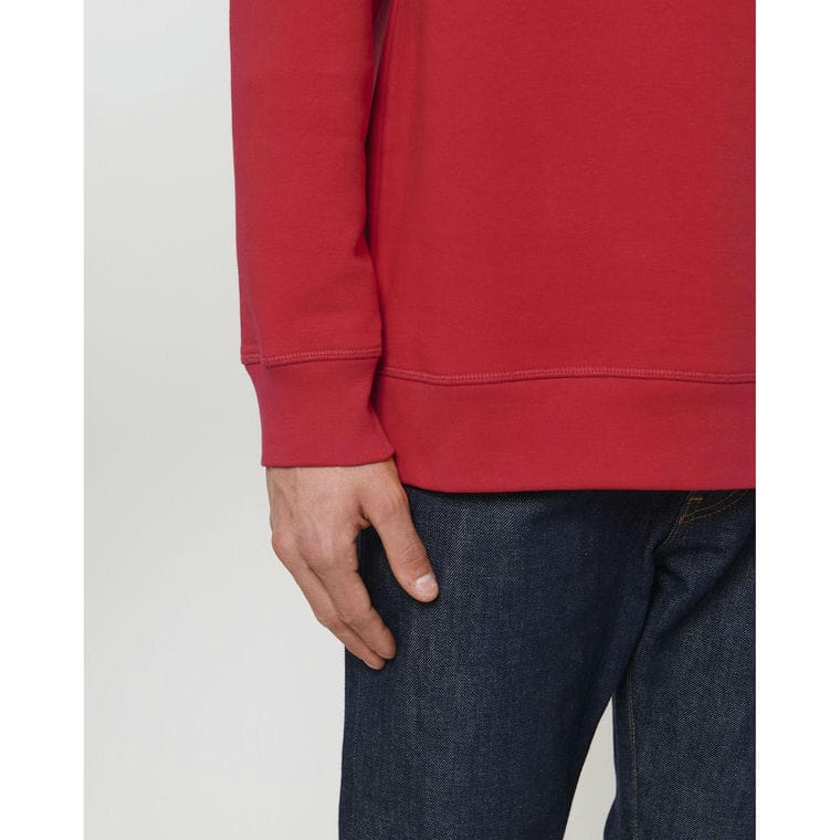 Bluză cu guler rotund Unisex Roller Red XXL