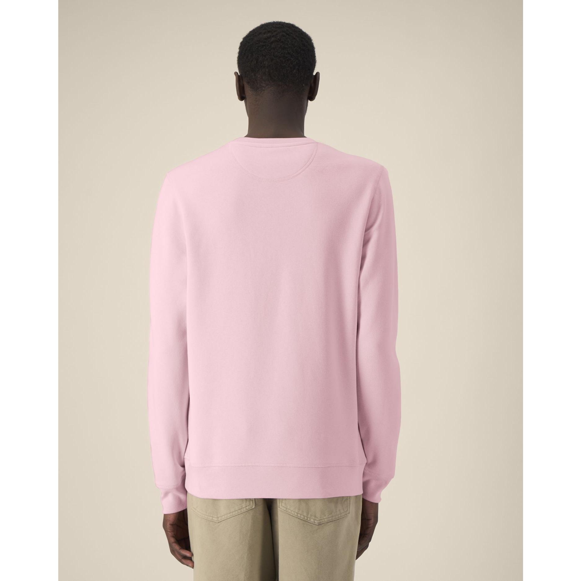 Bluză cu guler rotund Unisex Roller Cotton Pink L
