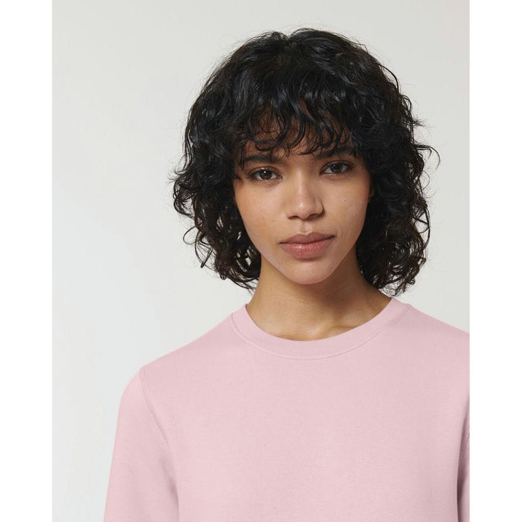 Bluză cu guler rotund Unisex Roller Cotton Pink L