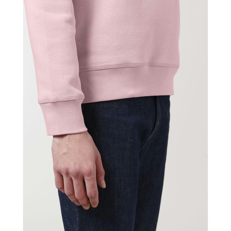 Bluză cu guler rotund Unisex Roller Cotton Pink L