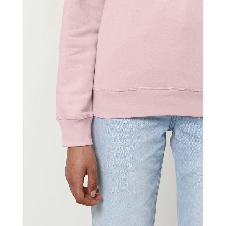 Bluză cu guler rotund Unisex Roller Cotton Pink L