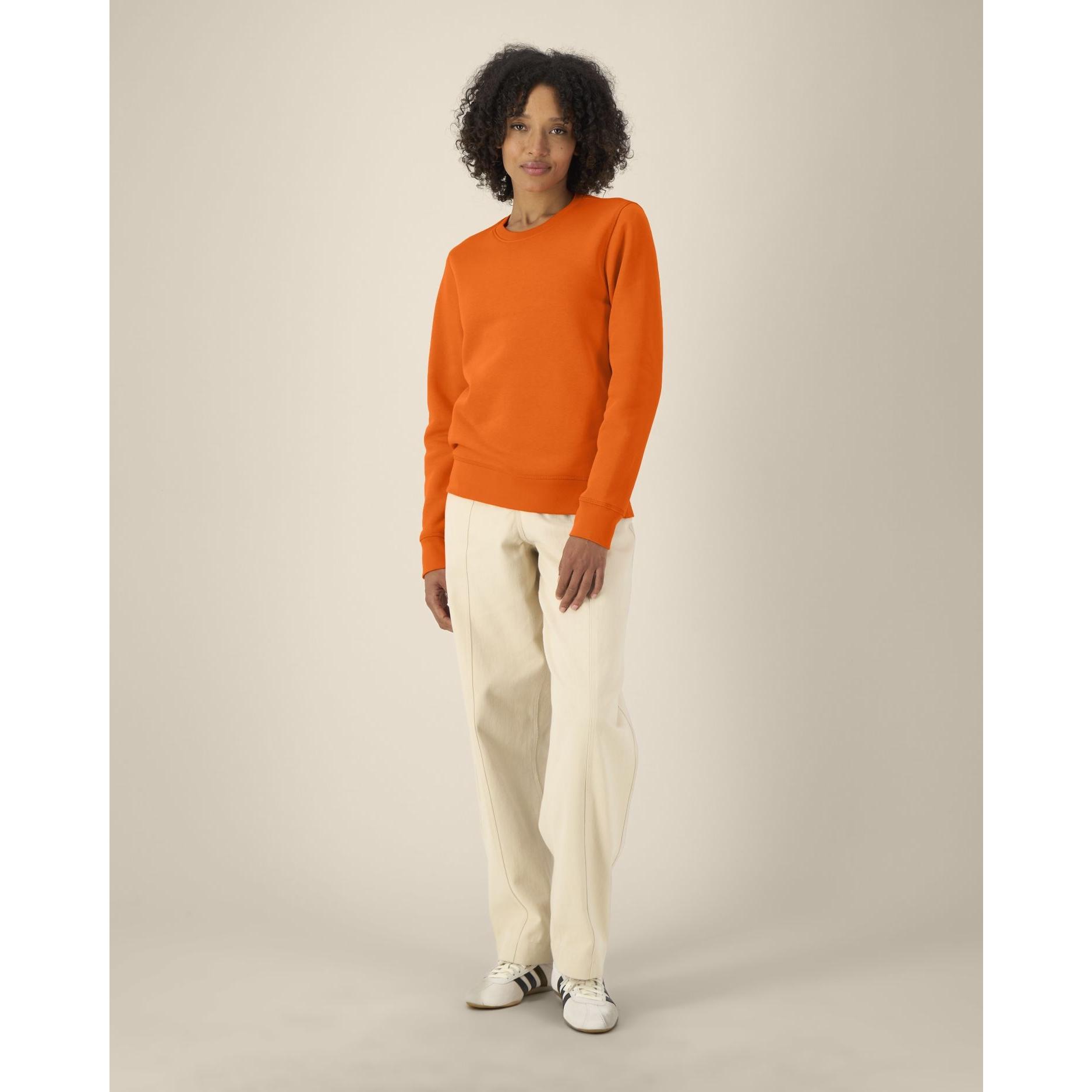 Bluză cu guler rotund Unisex Roller Bright Orange L
