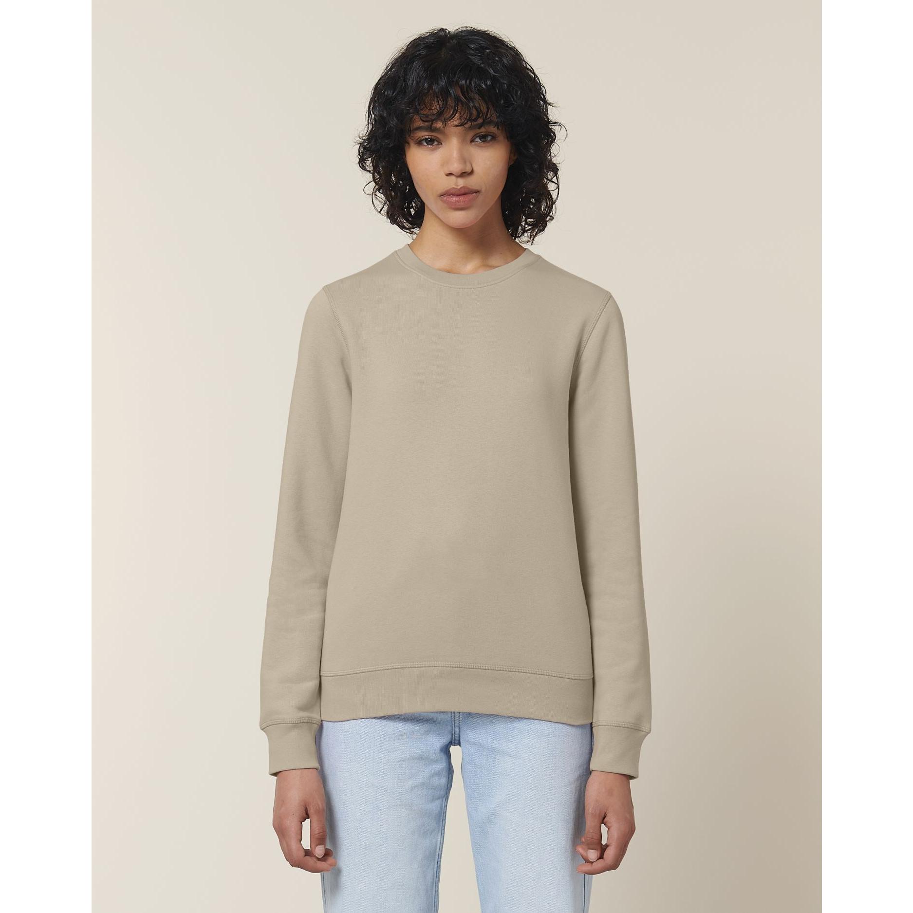 Bluză cu guler rotund Unisex Roller Desert Dust L