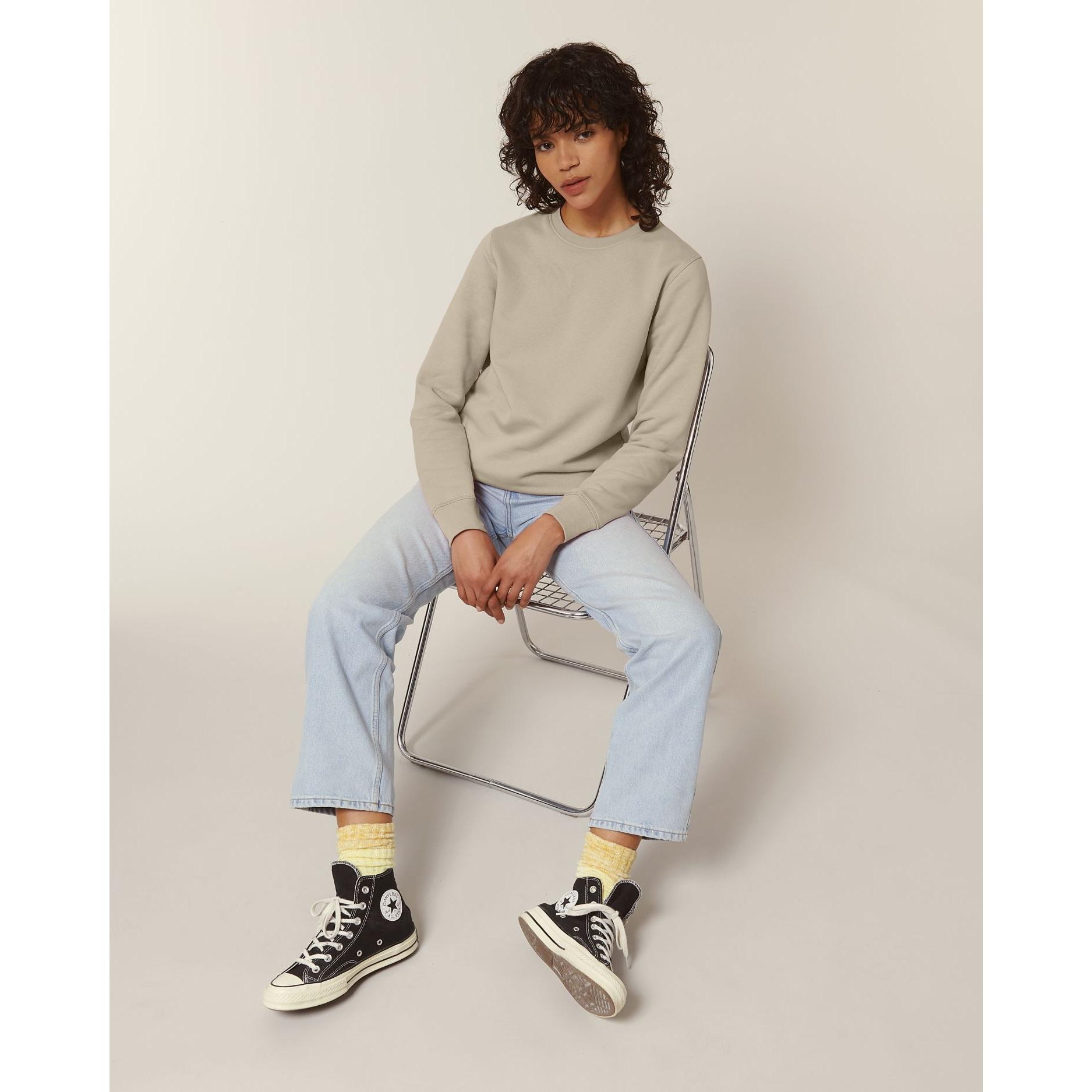 Bluză cu guler rotund Unisex Roller Desert Dust L