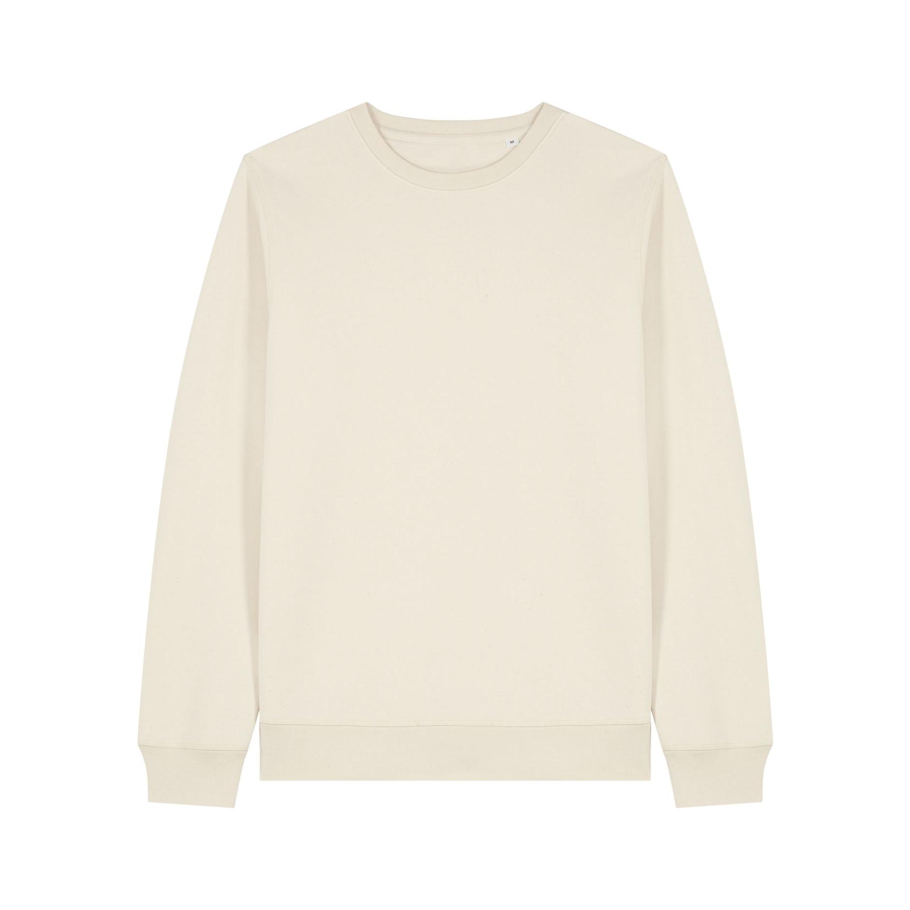 Bluză cu guler rotund Unisex Roller Natural Raw L