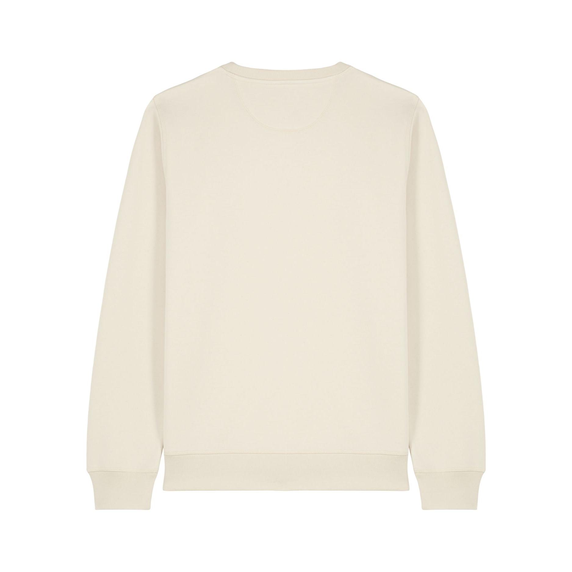 Bluză cu guler rotund Unisex Roller Natural Raw L