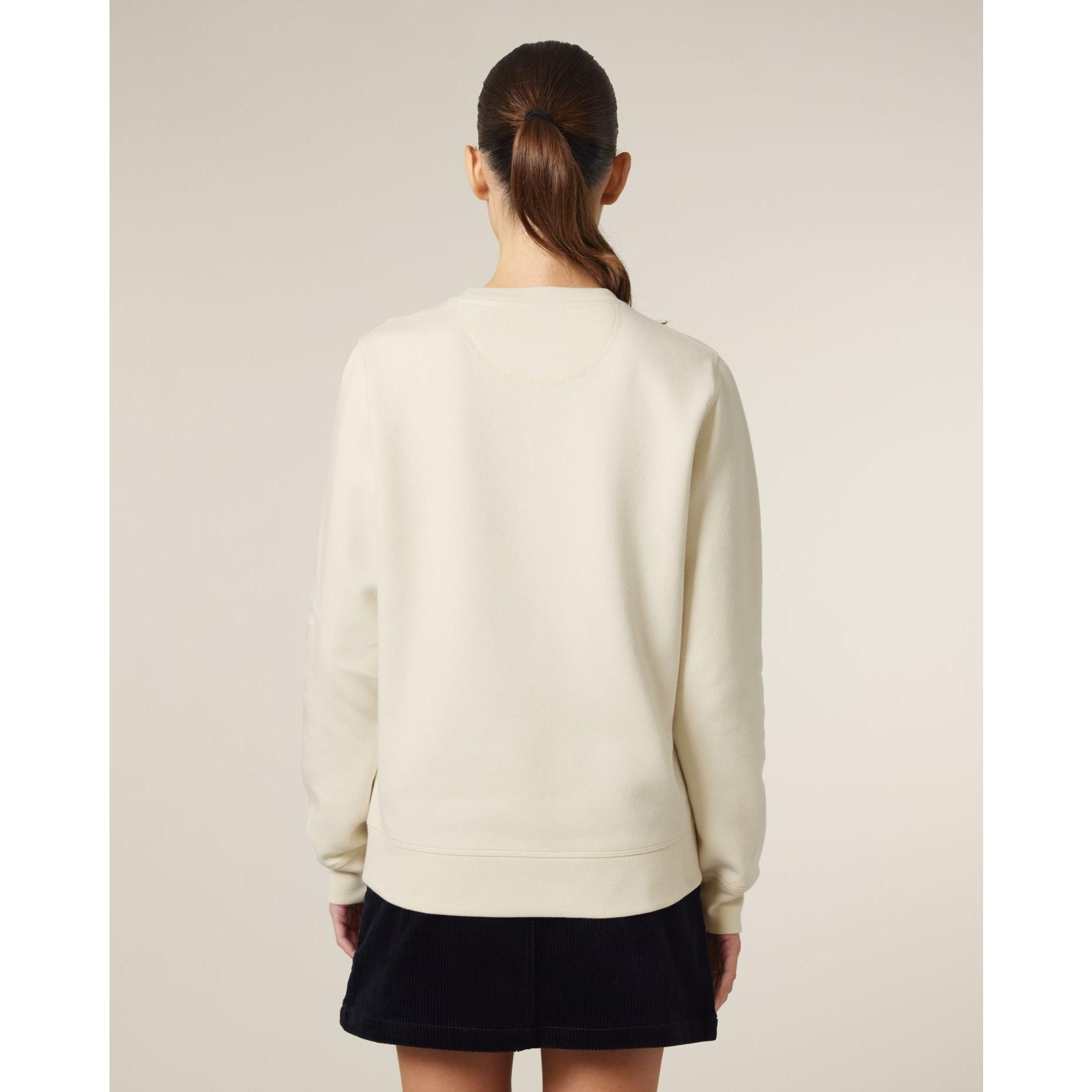 Bluză cu guler rotund Unisex Roller Natural Raw L