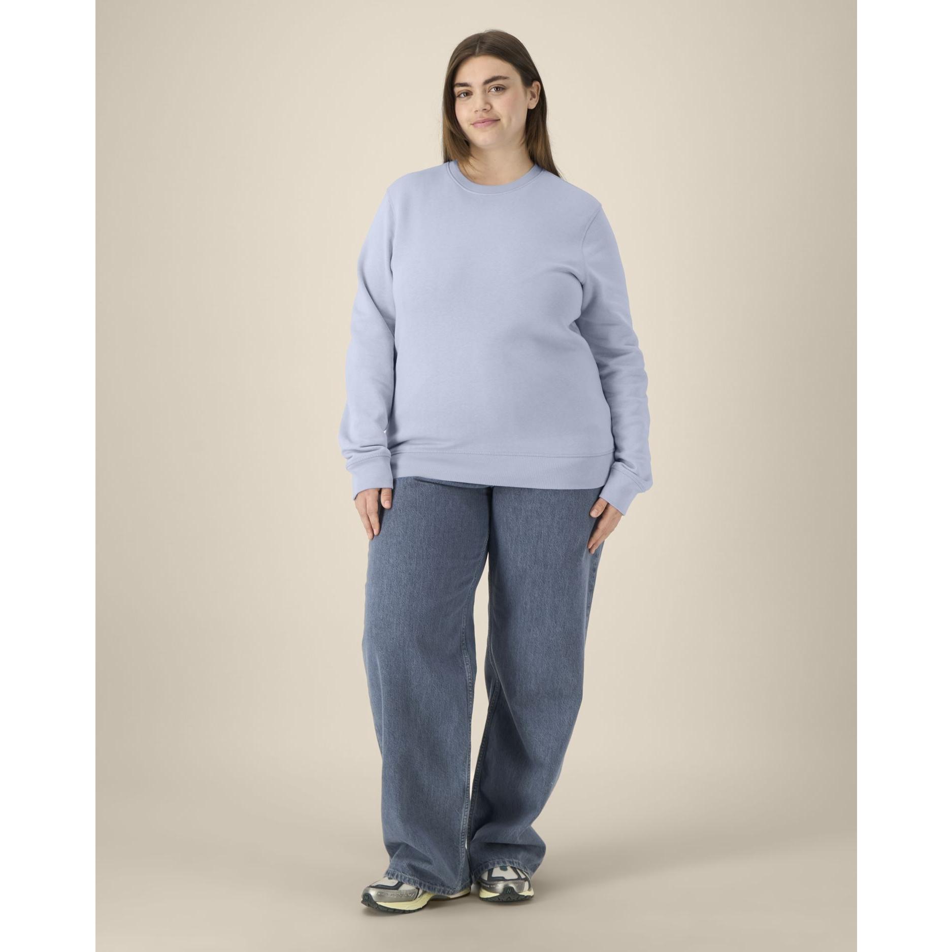 Bluză cu guler rotund Unisex Roller Serene Blue 2XS