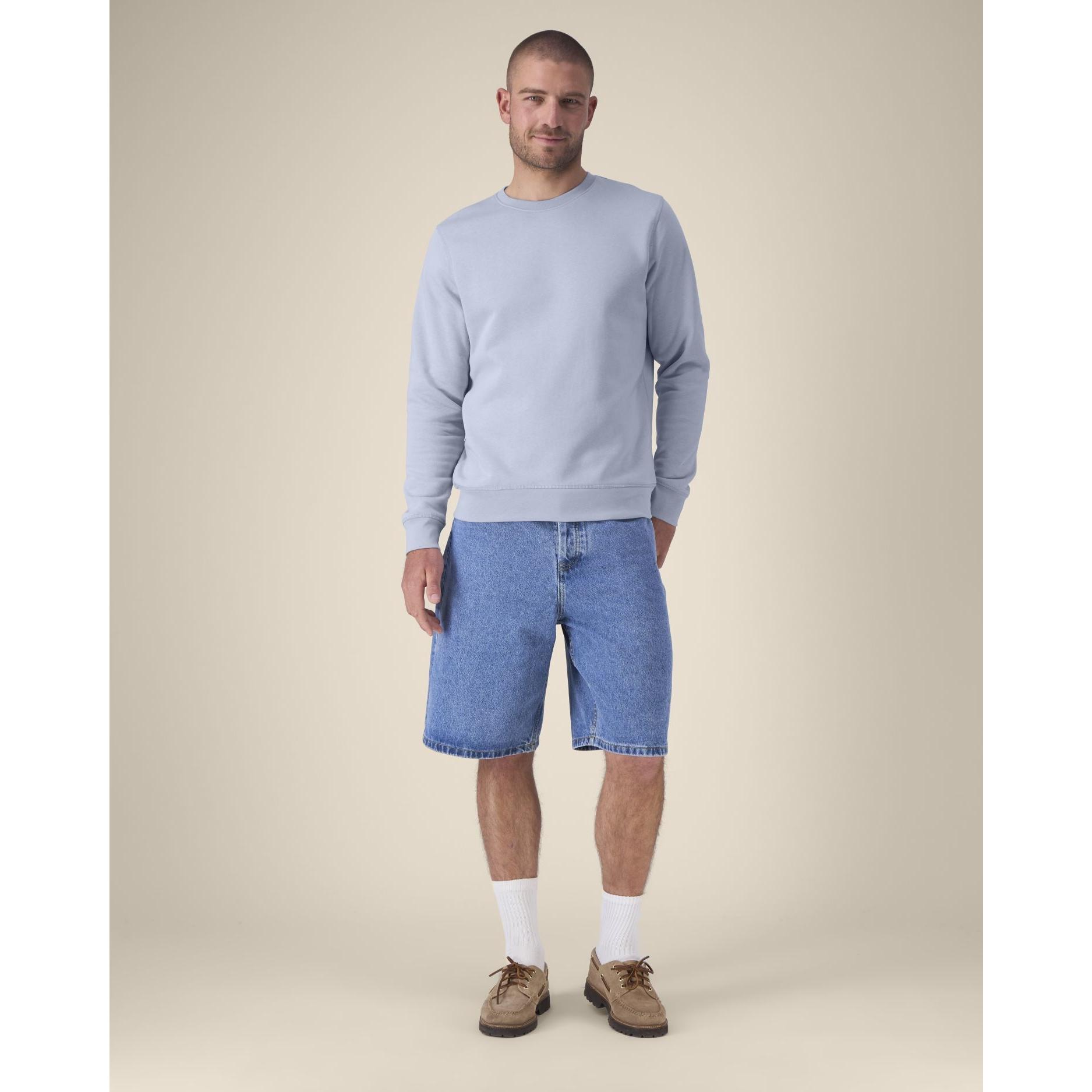 Bluză cu guler rotund Unisex Roller Serene Blue 2XS