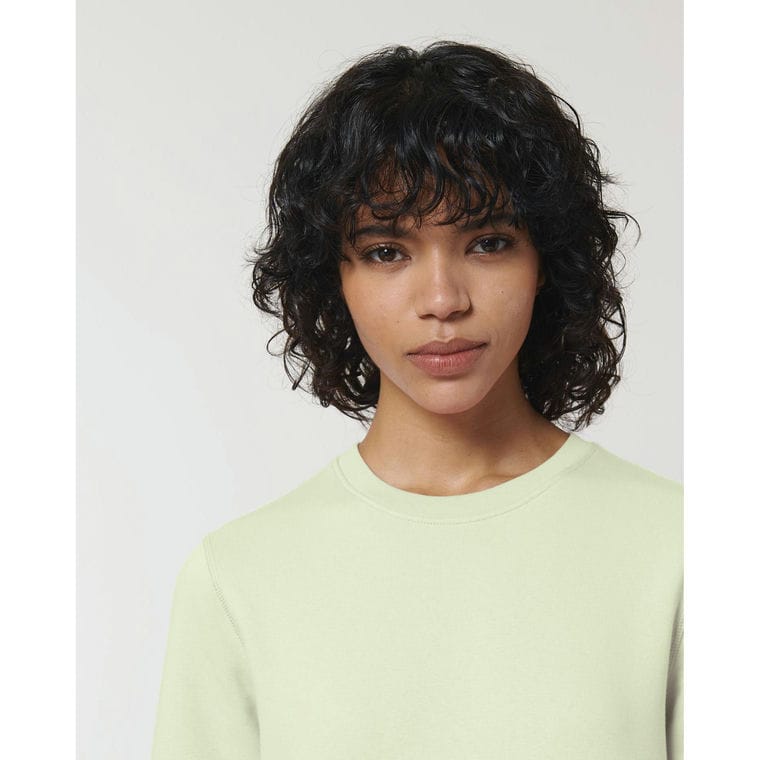 Bluză cu guler rotund Unisex Roller Stem Green L