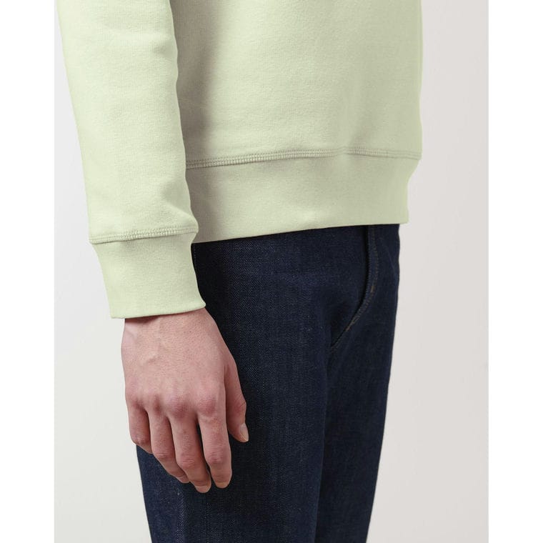 Bluză cu guler rotund Unisex Roller Stem Green L