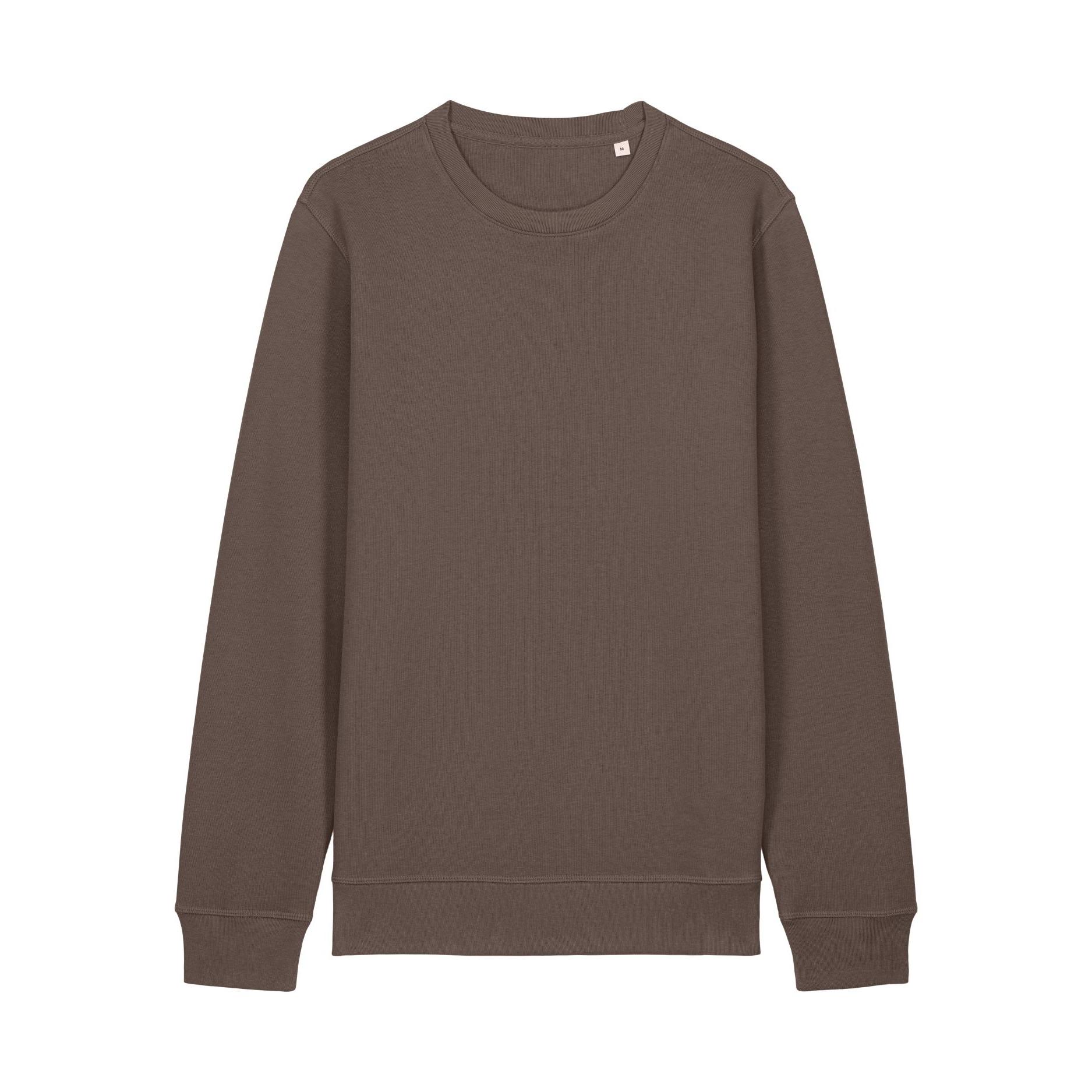 Bluză cu guler rotund Unisex Roller Mocha L