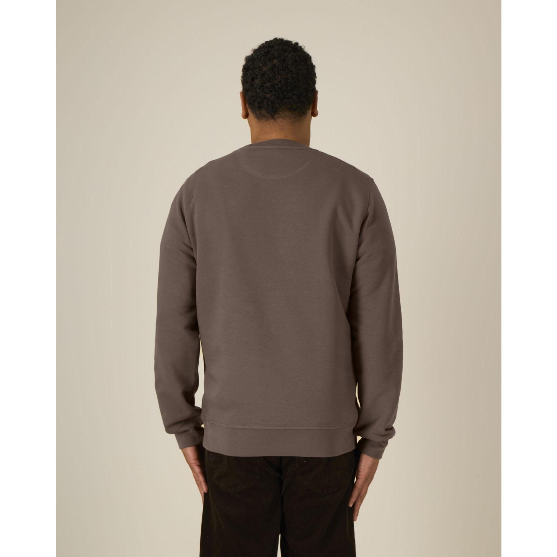 Bluză cu guler rotund Unisex Roller Mocha L