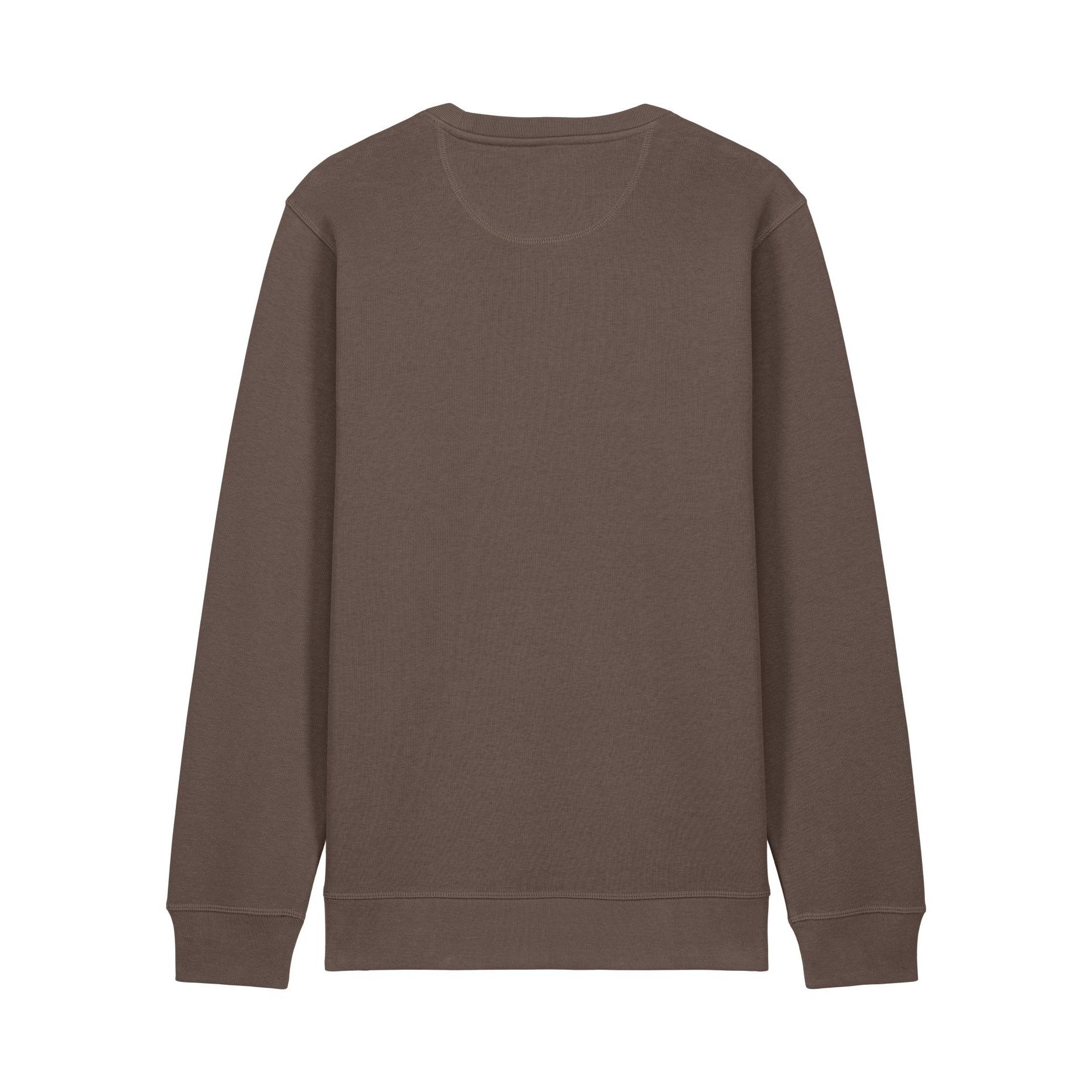 Bluză cu guler rotund Unisex Roller Mocha L