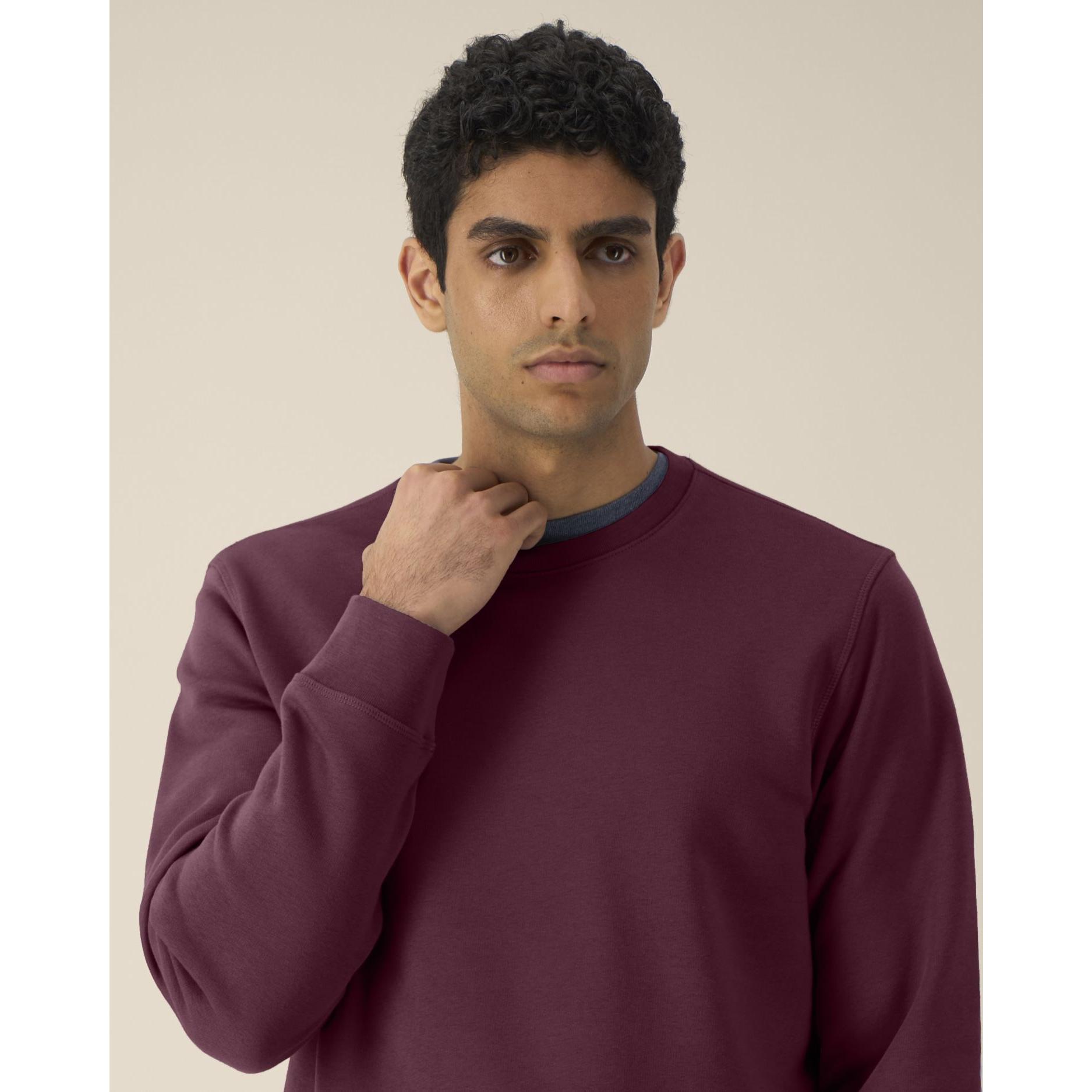 Bluză cu guler rotund Unisex Roller Deep Plum L