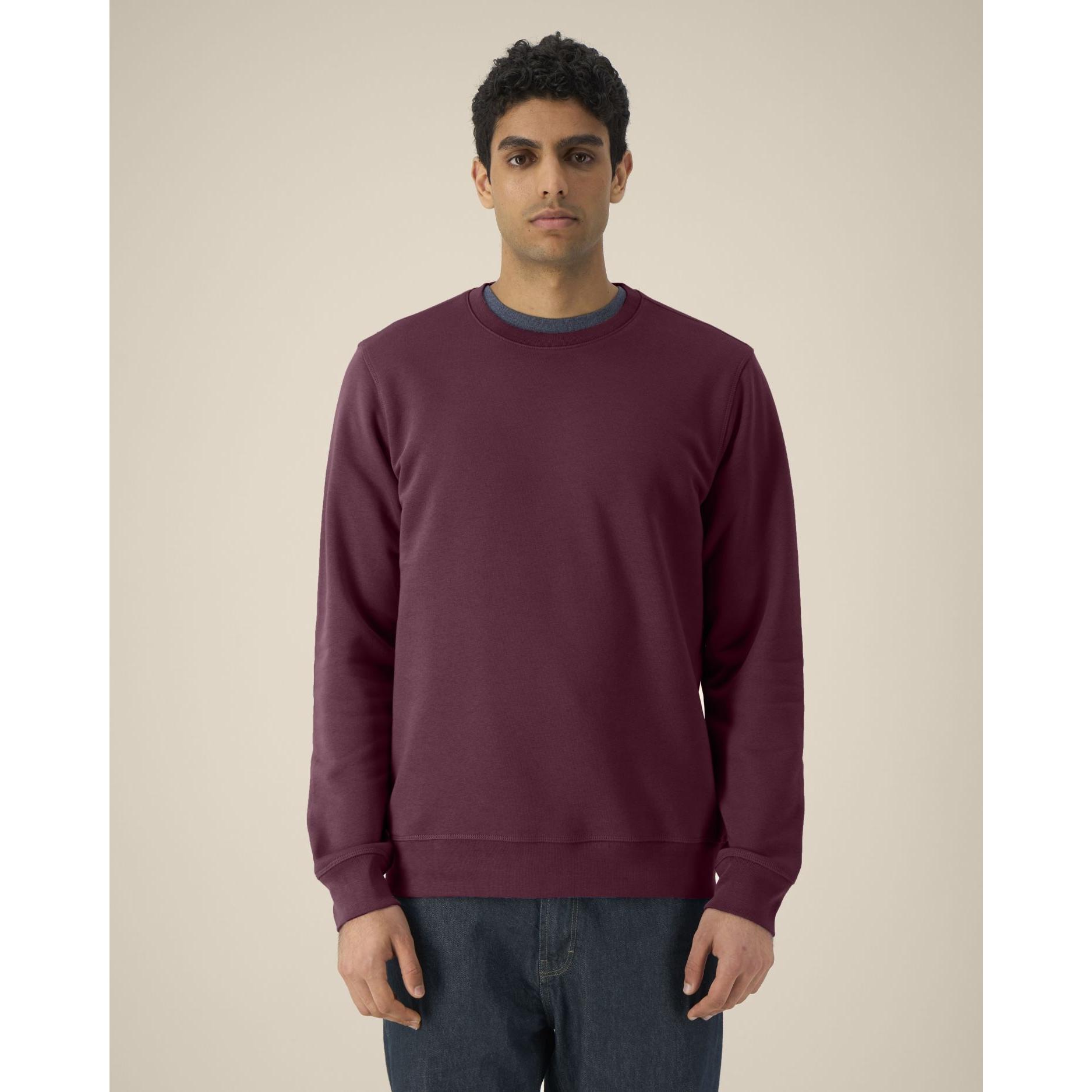 Bluză cu guler rotund Unisex Roller Deep Plum L
