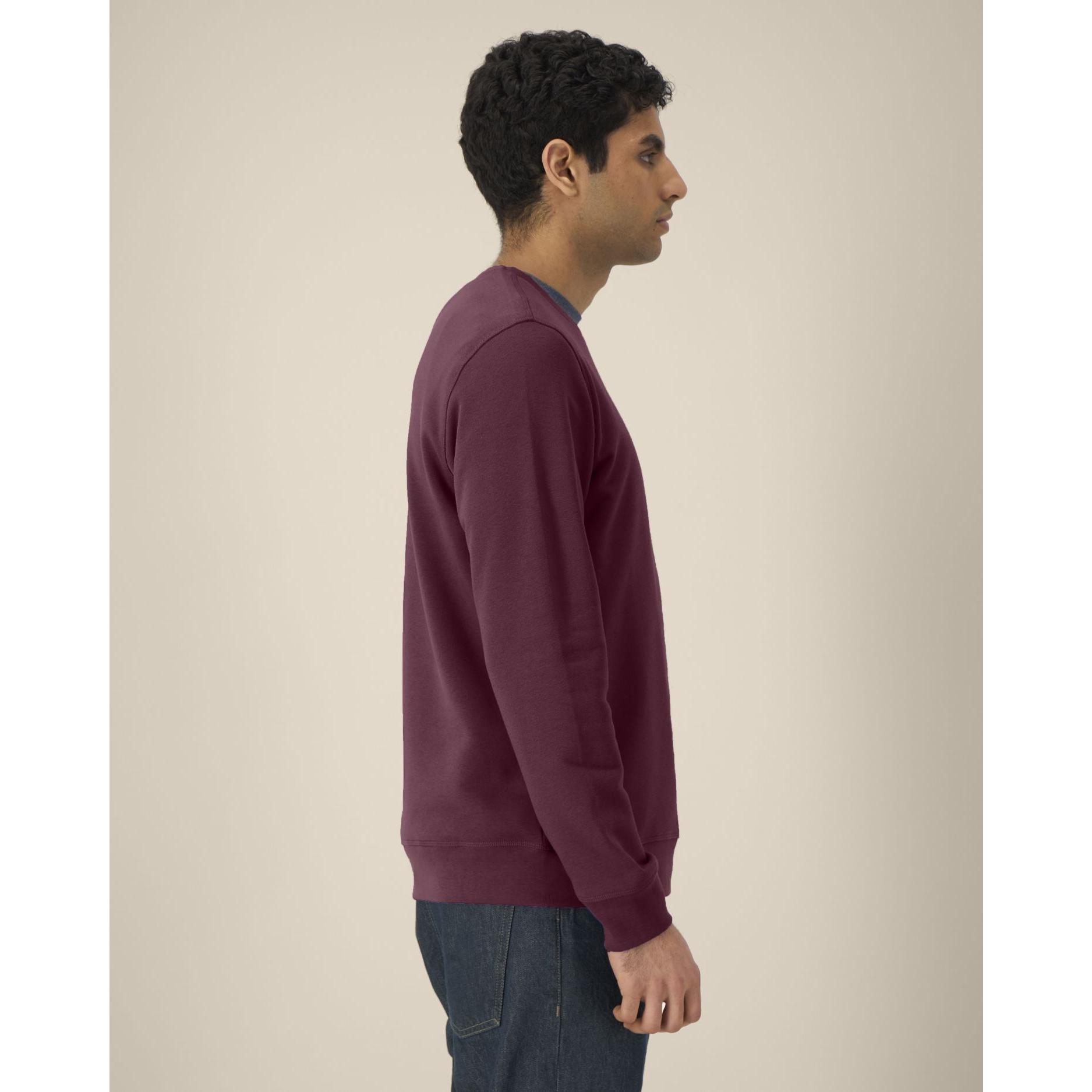 Bluză cu guler rotund Unisex Roller Deep Plum L