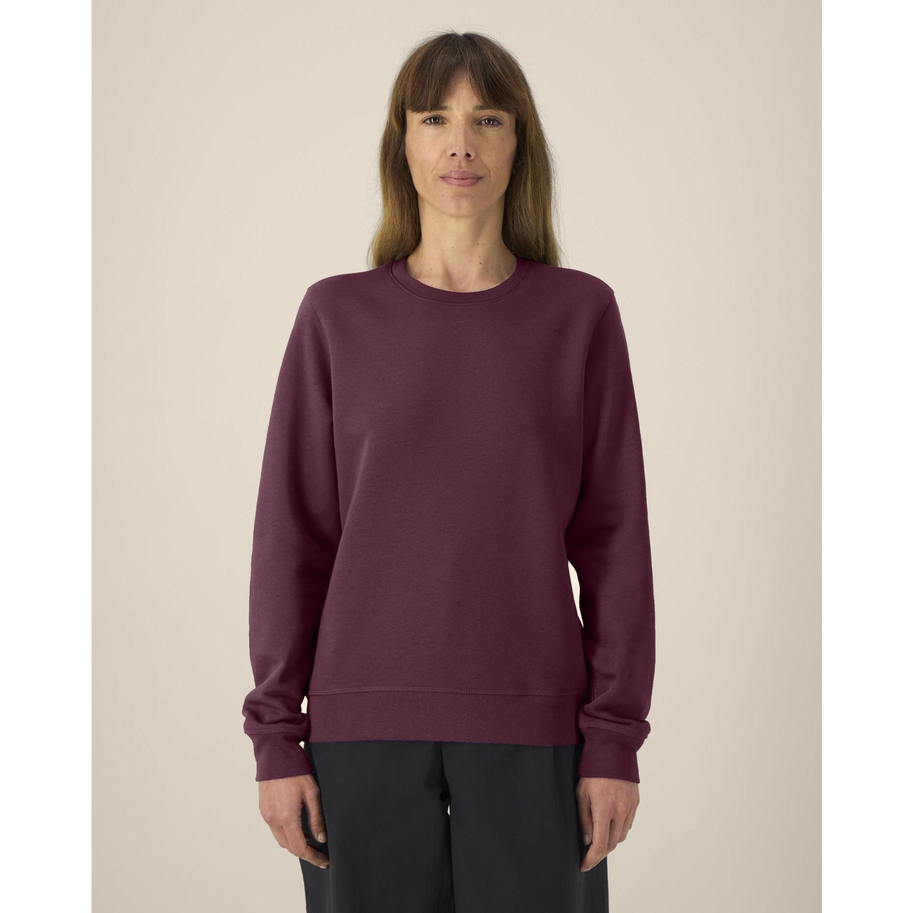 Bluză cu guler rotund Unisex Roller Deep Plum L