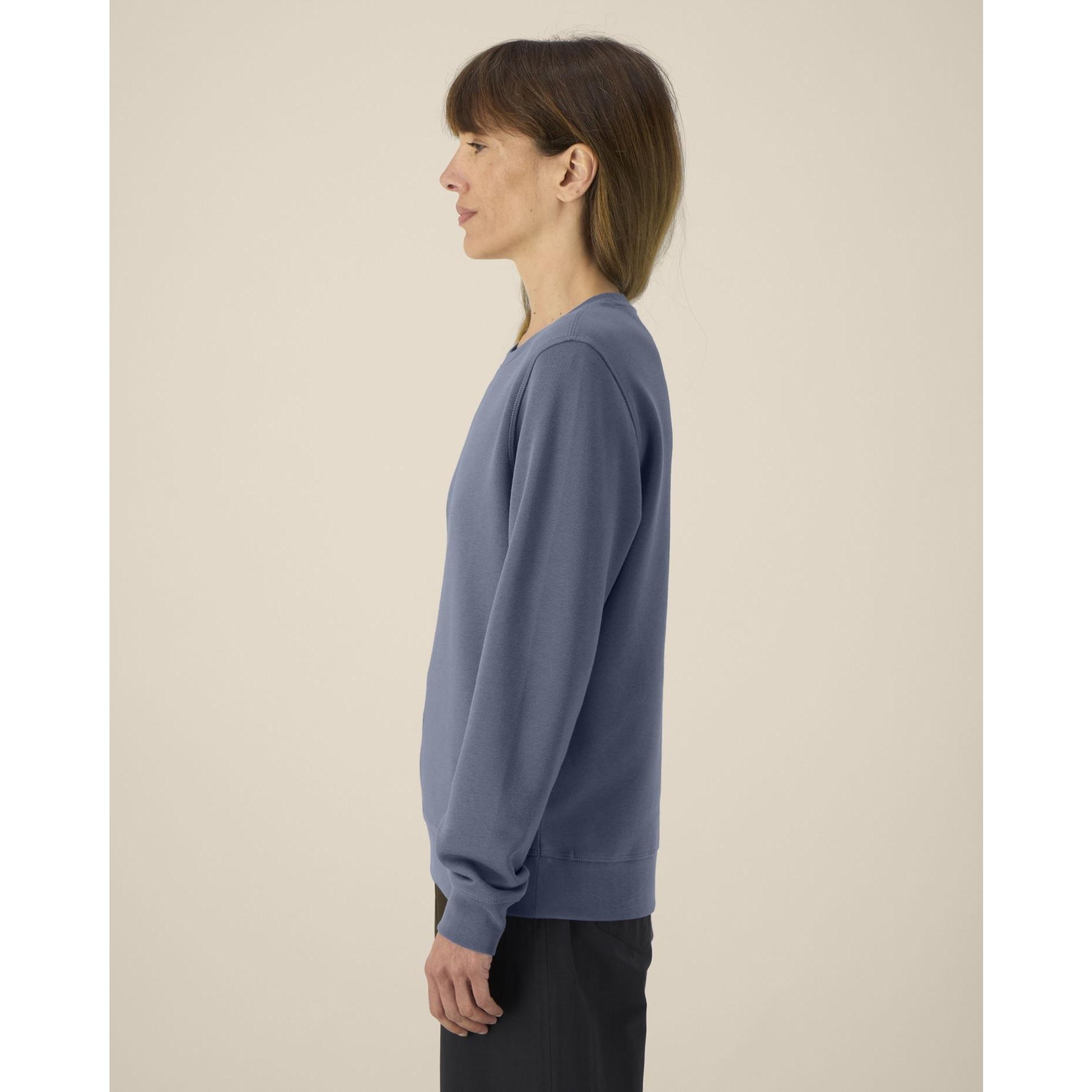 Bluză cu guler rotund Unisex Roller Blue Grey L
