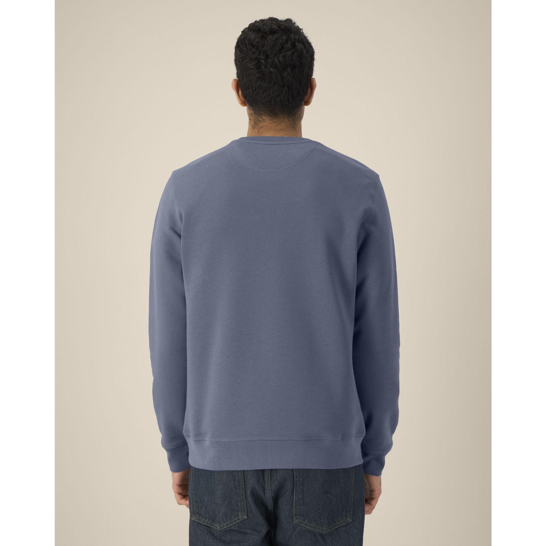 Bluză cu guler rotund Unisex Roller Blue Grey L