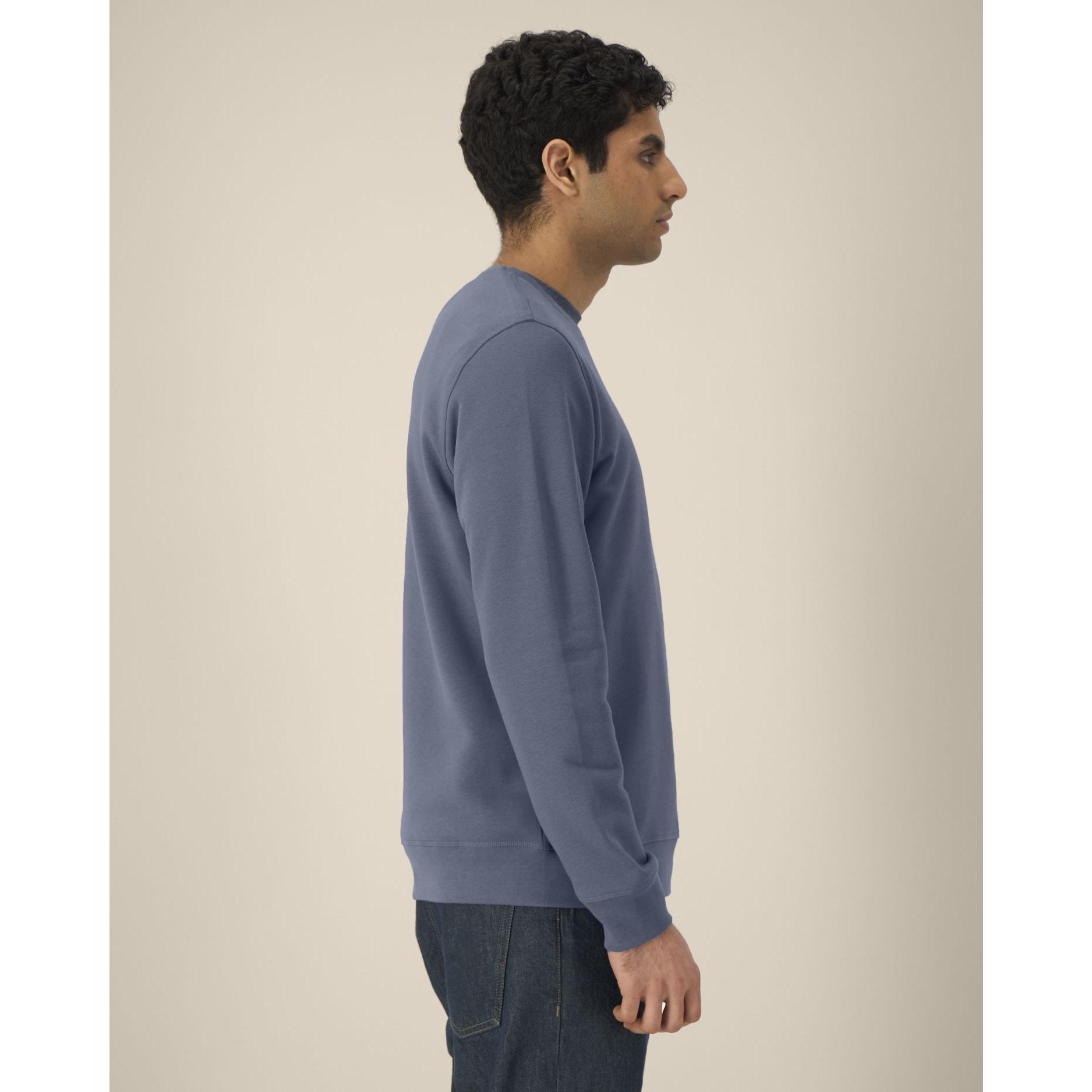 Bluză cu guler rotund Unisex Roller Blue Grey L
